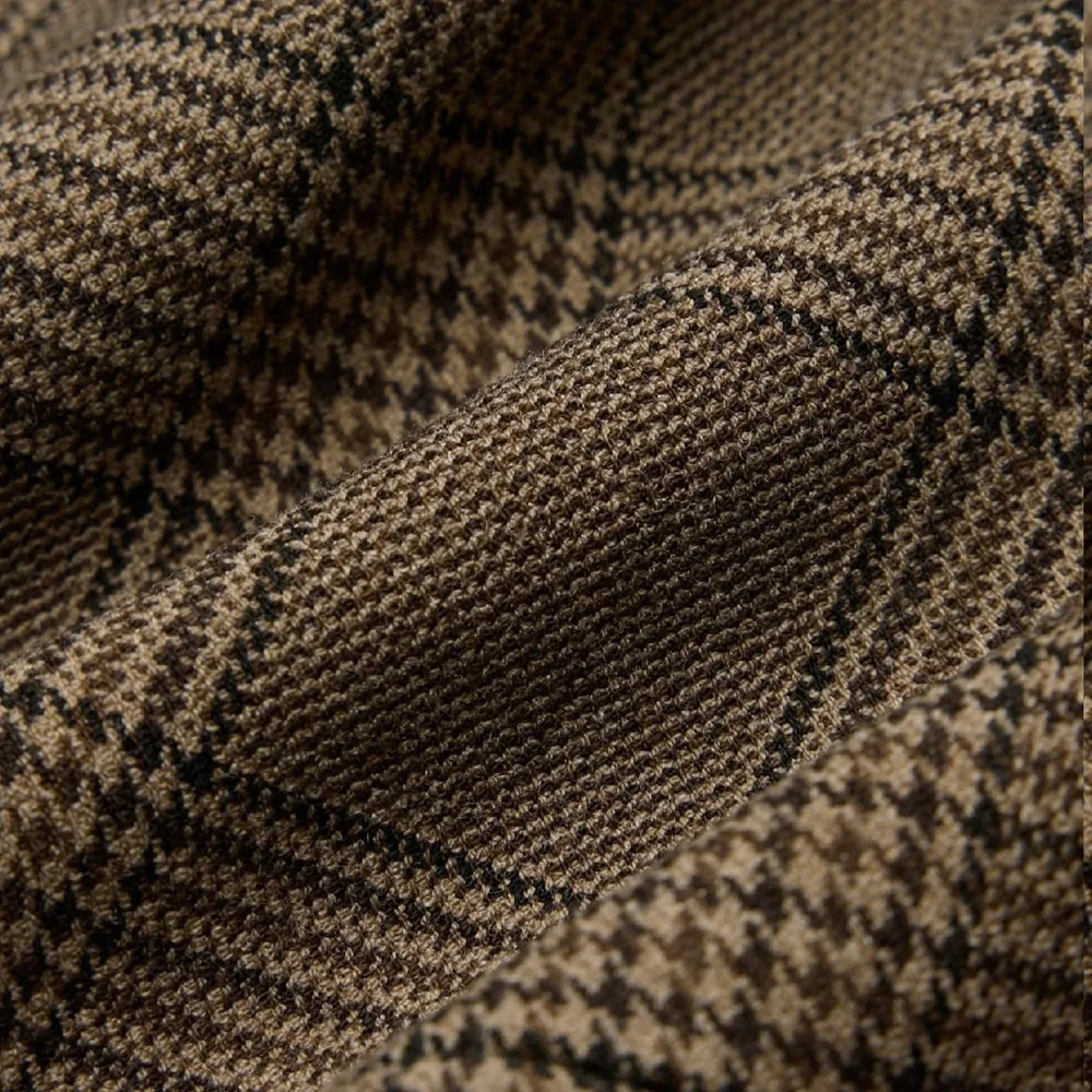 Aritzia Taupe Checkered Blazer Dress - Picture 6 of 10